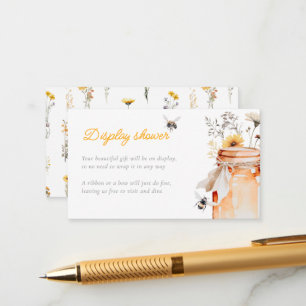 Little Honey On The Way Display Shower Enclosure Card