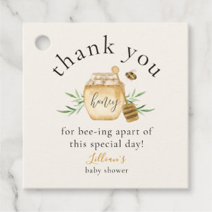 Little Honey On The Way Thank You Favour Tags