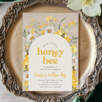 Little Honeybee Birthday Invitation
