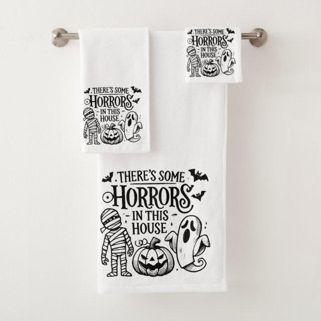 Little Horrors Bath Towel Set (Insitu)