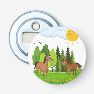 Little horses design for kids bottle opener