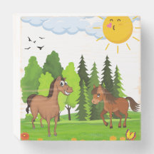 Little horses design for kids