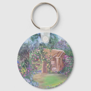 Little House at the End of the Path Key Ring