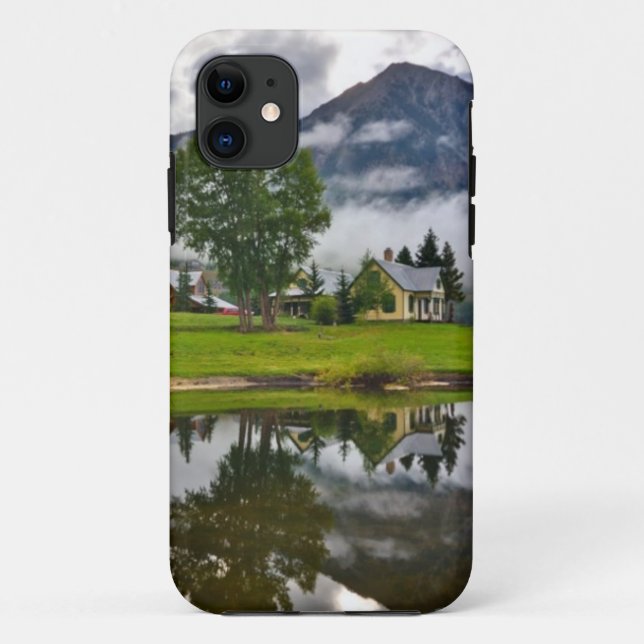Little House in Mist on Lake Case-Mate iPhone Case (Back)