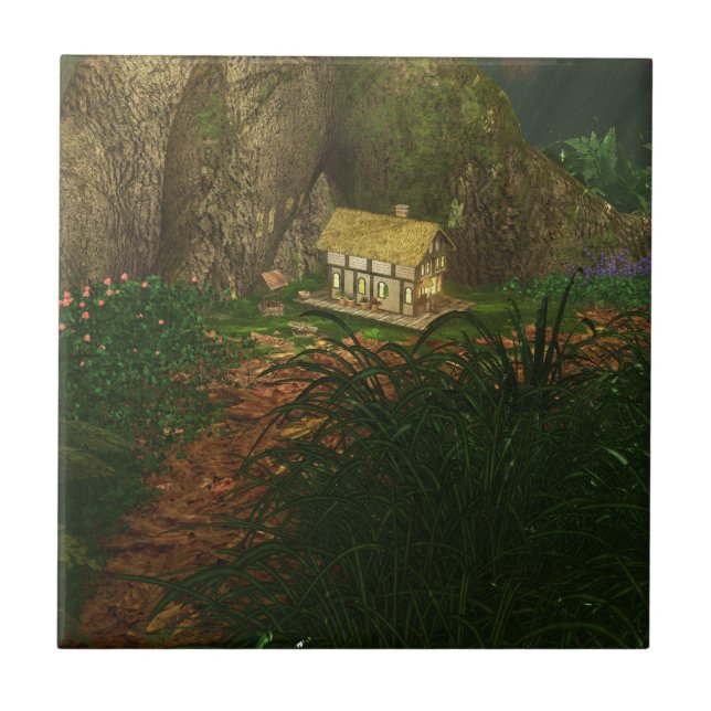 Little House in the Big Woods Tile /  Trivet (Front)