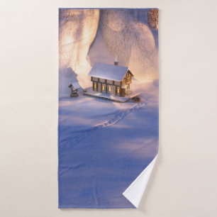 Little House in the Snow Bath Towel Set