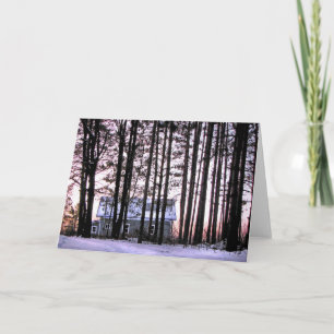 Little house in the woods card