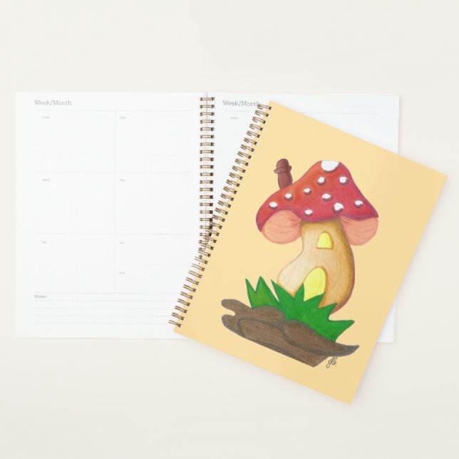 Little House of Cogumelo Caderno Spiral Planner (Display)