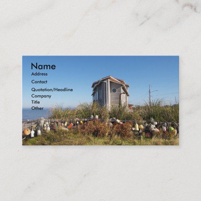 Little House On The Beach Business Card (Front)