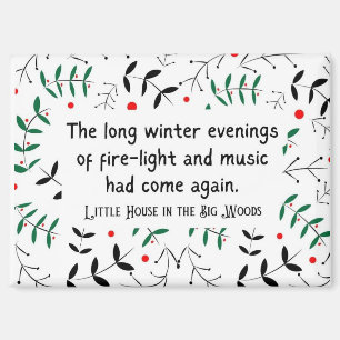 Little House on the Prairie Cosy Winter Hygge Magnet