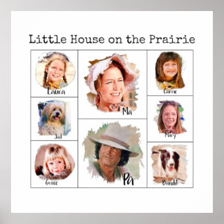 Little House on the Prairie Ingalls Family Poster