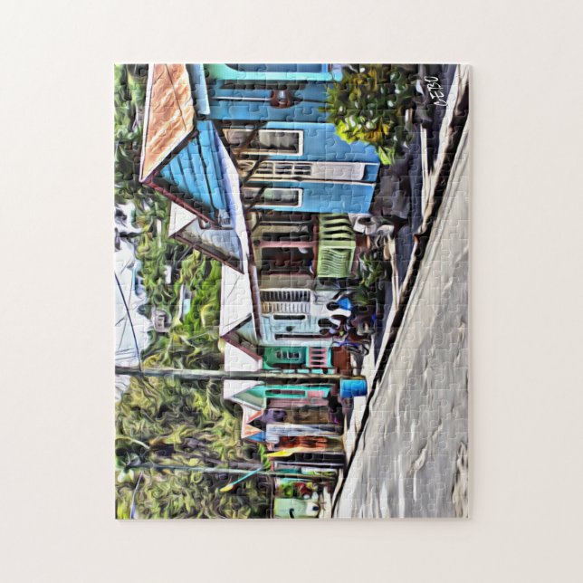 Little houses in Ste-Lucia Jigsaw Puzzle (Vertical)