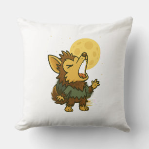 Little Howling Werewolf Cushion