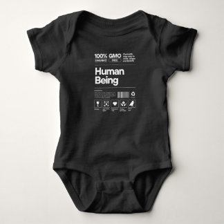 Little human being baby bodysuit