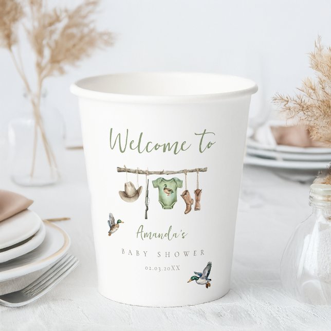 Little Hunter Baby Shower Paper Cups (little hunter baby shower paper cups
)