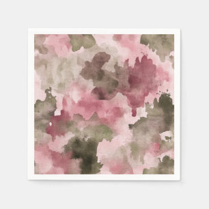 Little Hunter Duck Hunting Camo Girl Baby Shower Napkin