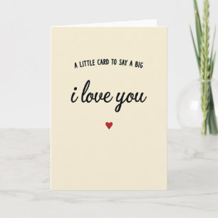 Little I Love You Greeting Card