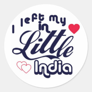 Little India Classic Round Sticker