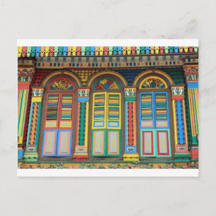 Little India Singapore colonial architecture Postcard