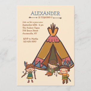 Little Indians Invitation
