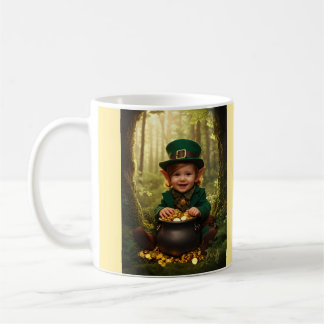 Little Irish Leprechaun & Gold Cauldron Coffee Mug