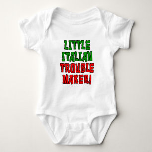 Little Italian Trouble Maker Baby Bodysuit