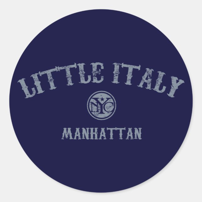 Little Italy Classic Round Sticker (Front)