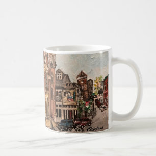 Little Italy, Cleveland Ohio Painting on a Mug