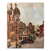 "Little Italy, Cleveland"  Ohio Painting