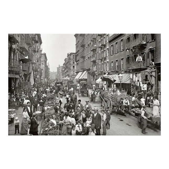 Little Italy - Mulberry Street - New York 1900 Photo Print (Front)