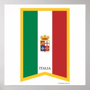 Little Italy New York City Italian Flag Poster