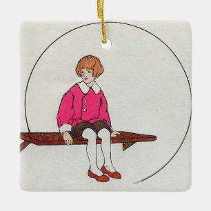 Little Jack Jelf, Mother Goose Nursery Rhyme Ceramic Ornament