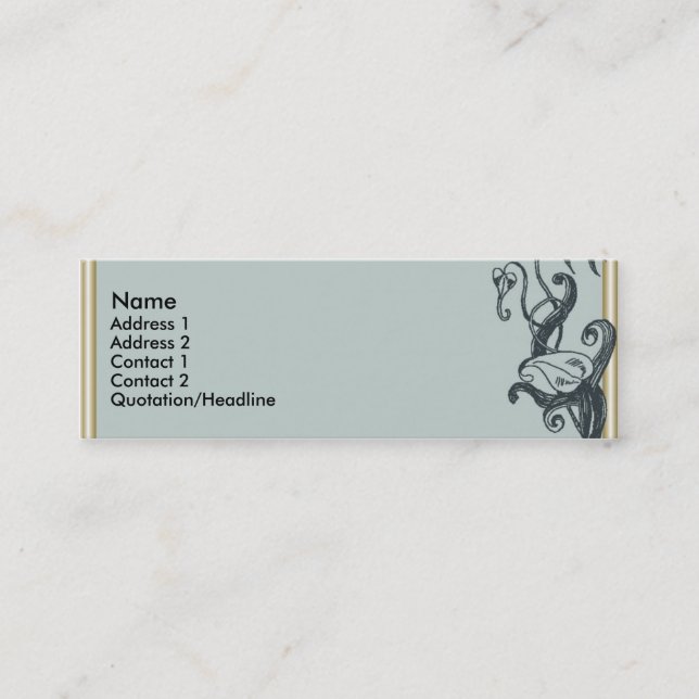 Little Jack Mini Business Card (Front)