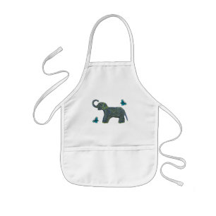 Little Jade Elephant Toddler Apron