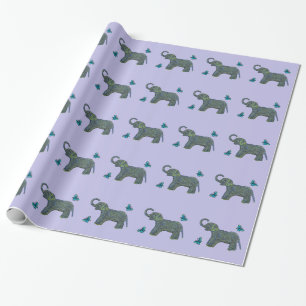 Little Jade Elephant Wrapping Paper