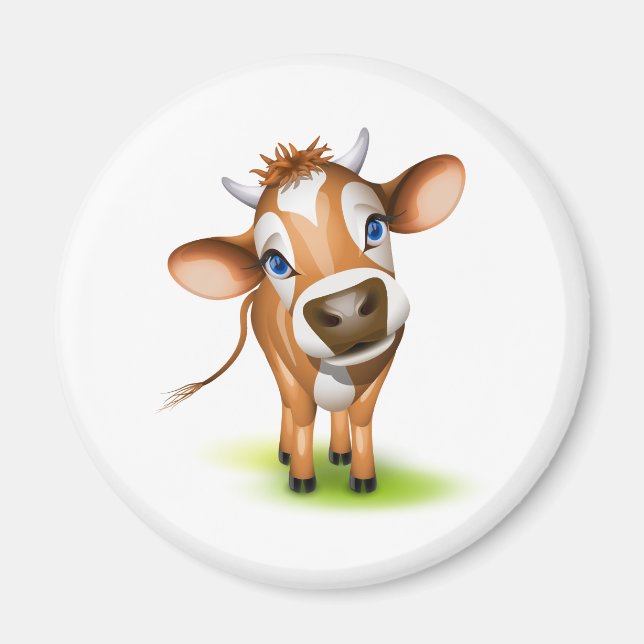 Little jersey cow magnet (Front)