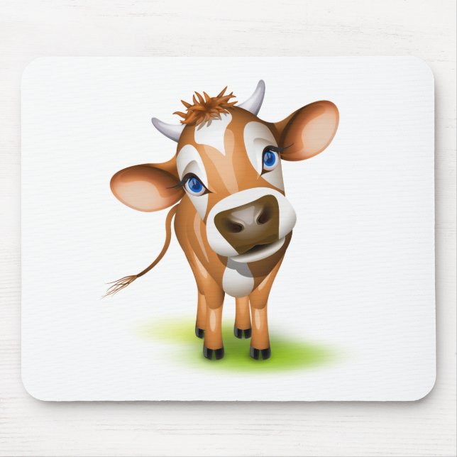 Little jersey cow mouse mat (Front)