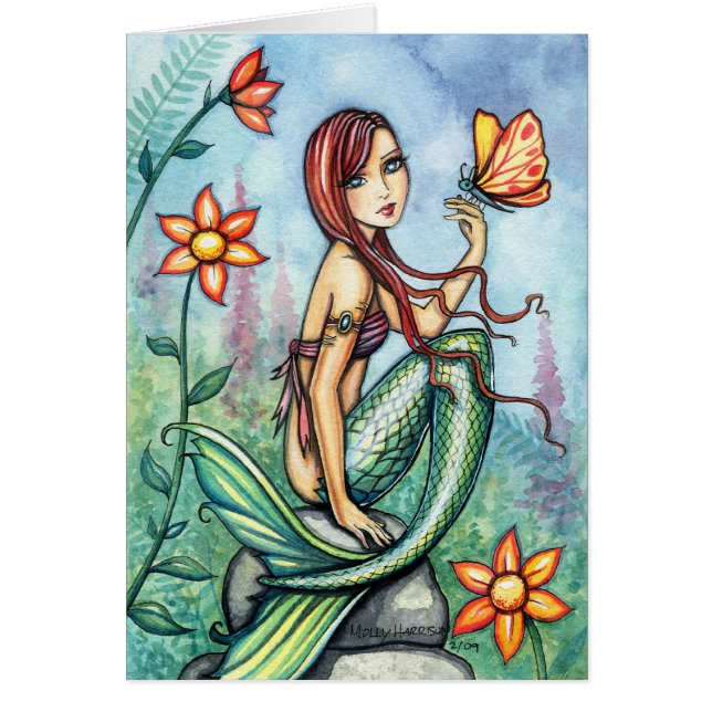 LIttle Jungle Mermaid Card (Front)