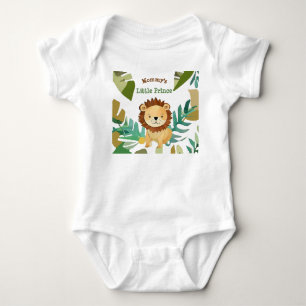 Little Jungle Prince Lion Birthday Baby Bodysuit