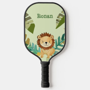 Little Jungle Prince Lion Birthday Pickleball Paddle