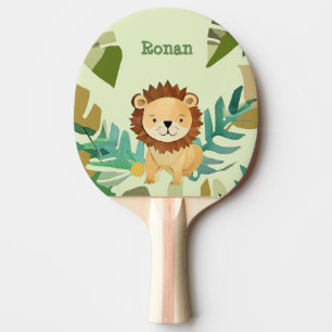 Little Jungle Prince Lion Birthday Ping Pong Paddle
