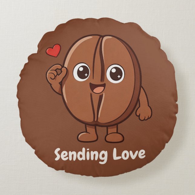 Little Kaka – Sending Love Round Cushion (Front)