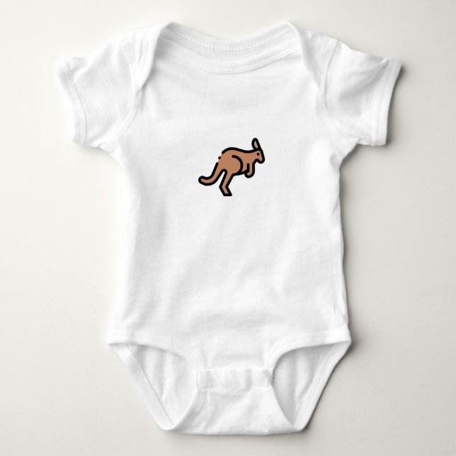 Little Kangaroo Baby Bodysuit (Front)