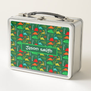 Little Kids Dinosaur Nursery Decor Metal Lunch Box