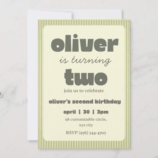 Little kids invitation (Front)