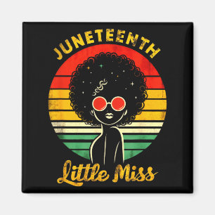 Little kids miss juneteenth celebrate black girl magnet