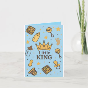 Little King Baby Shower Invitation 