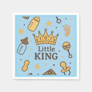 Little King Baby Shower Napkins