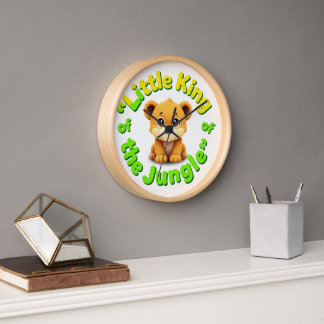 Little King of the Jungle Clock