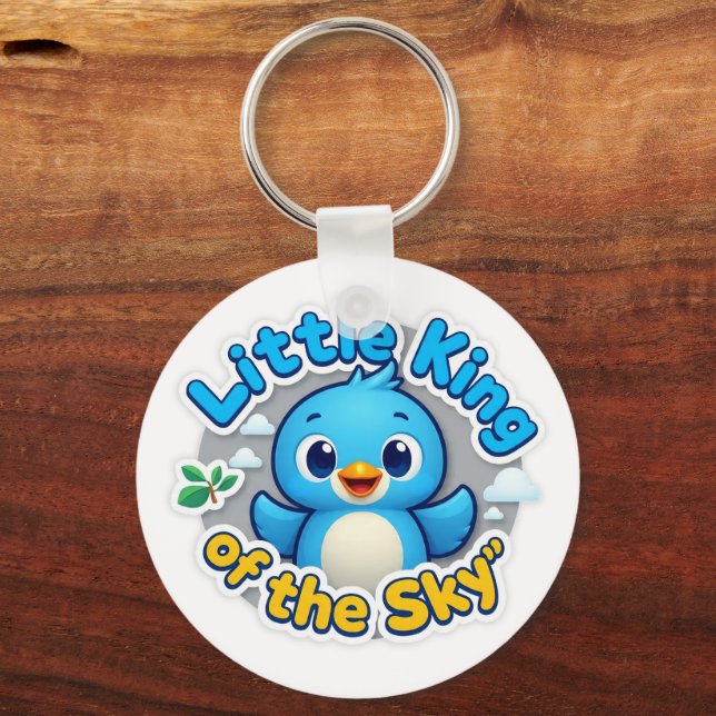 Little King of the Sky Key Ring (Front)